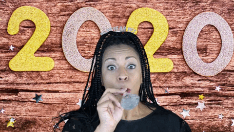 ComedianHollyLogan giphygifmaker 2020 new year happy new year GIF