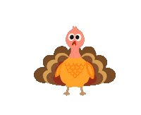 Confused Thanks Giving Sticker by Demic