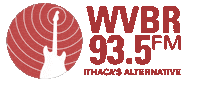 wvbr music logo red radio Sticker