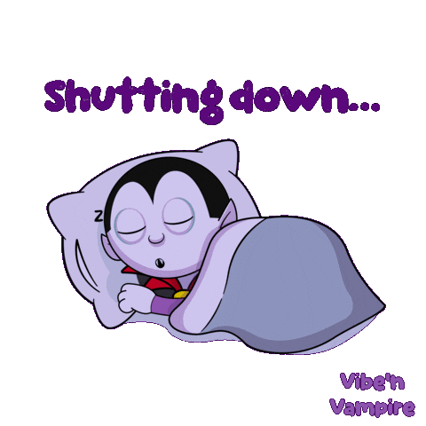 Halloween Shut It Down Sticker by VeeFriends