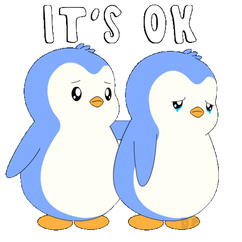 Sad Its Okay Sticker by Pudgy Penguins