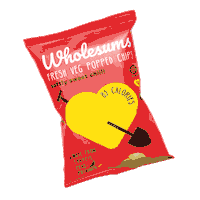 WholesumsSnacks wholesums wholesums snacks fresh veg popped chips popped chips Sticker