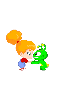 groovythemartian happy cartoon friends kids Sticker