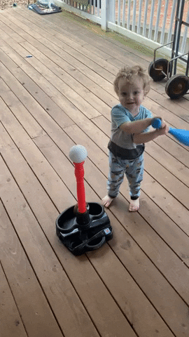 pmhyde giphyupload baseball swing baller GIF