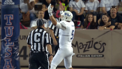 come on football GIF by The University of Tulsa