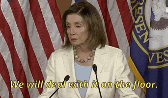 news nancy pelosi we will deal with it GIF