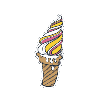 CreamsCafe giphygifmaker ice cream pancakes gelato Sticker