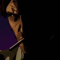 Big Bad Wolf Smoking Cigarette GIF