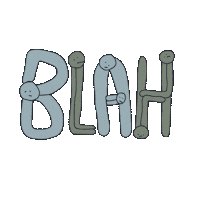 Meh Sticker Sticker by BuzzFeed Animation