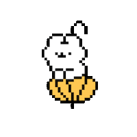 Pixel Flying Sticker