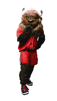 Mascot Bison Sticker by Utah Tech University