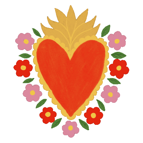 Heart Love Sticker by Millie Sewell-Knight
