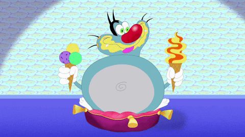 happy ice cream GIF by Oggy and the Cockroaches