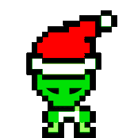 greenmangaming christmas santa alien greenmangaming Sticker