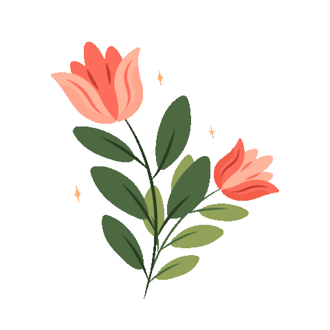 Woman Flower Sticker