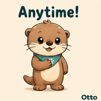 gleespace bow otter no problem youre welcome GIF