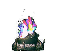 Christmas Fire Sticker