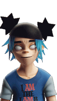 2-D Omg Sticker by Gorillaz