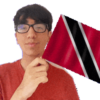 Holding Trinidad And Tobago Sticker