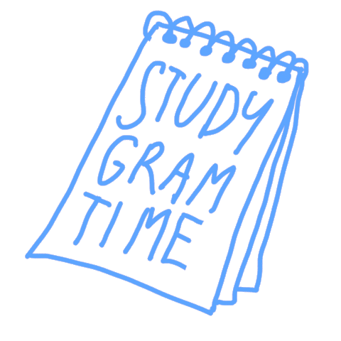 Time Study Hard Sticker
