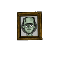 Monster Mansion Frankenstein Sticker by Genavieve