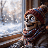 chukels happy snow surprise joyful GIF