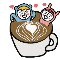 In Love Coffee Sticker