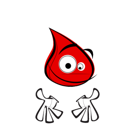 Glitter Blood Sticker by Héma-Québec