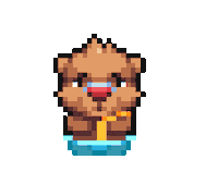 badkidgames games winter bear kid Sticker
