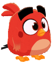 Rovio sad red video games angry birds Sticker