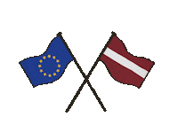 es un latvijas karogi eu-latvia Sticker by European Parliament