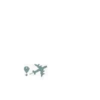qatrunsmade travel fly airplane going somewhere Sticker
