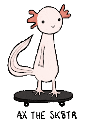 Skater Ax Sticker