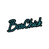 BarChickOfficial cocktails barchick barchick logo bar chick Sticker