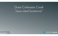 Coldwater Creek Faq GIF by Coupon Cause