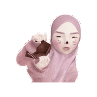 Confused Girl Sticker