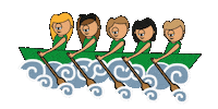 rowing arrauna Sticker by Mr. Euskaldun