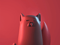 angry cat GIF