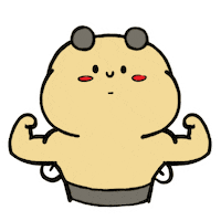 honey bee workout Sticker by Aminal Stickers