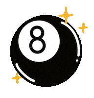 8 Ball Sparkle Sticker