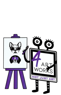 happy art Sticker