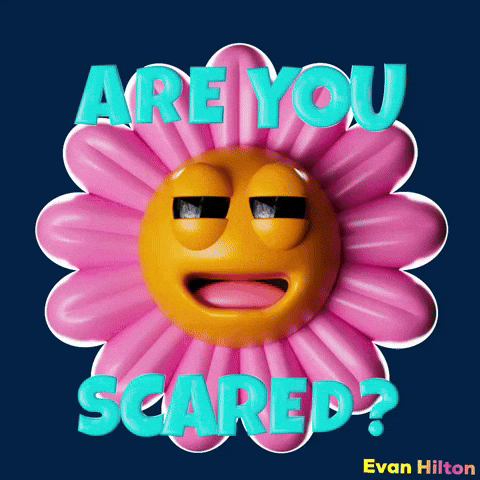 Are You Scared Laughing GIF by Evan Hilton