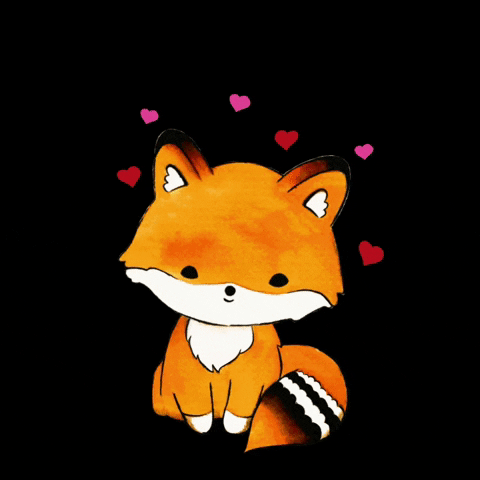Autumn Foxes GIF