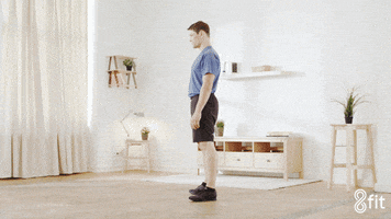 fitness squat GIF by 8fit