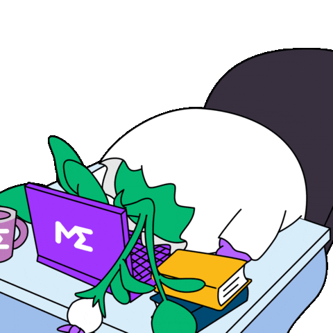 Tired Over It Sticker by Magic Eden