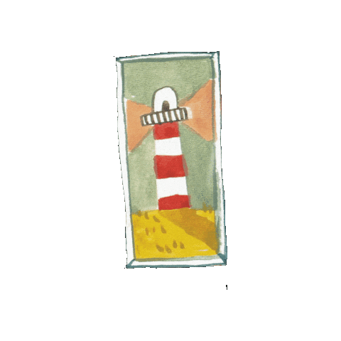 Illustration Lighthouse Sticker by G&G Verlag