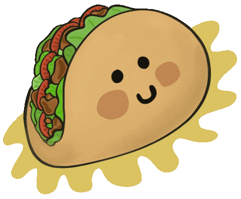 Happy Mexican Food Sticker