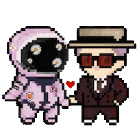 Space Love Sticker