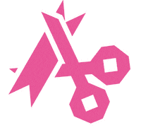 Pink Cut Sticker by heidenheim.de