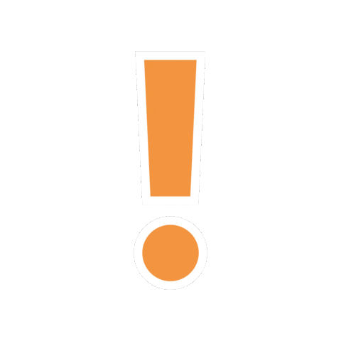 moobilplus giphygifmaker achtung ausrufezeichen hinweis Sticker